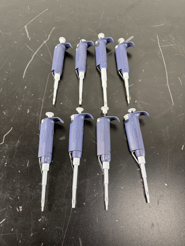 Image of Rainin Pipet Lite Single Channel Pipettes - Quantity 8